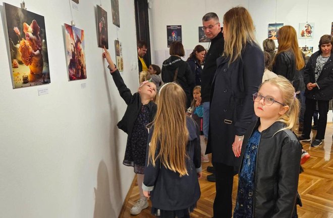 Djeca su bila oduševljena izložbom/ Foto: Nikica Puhalo/MojPortal.hr