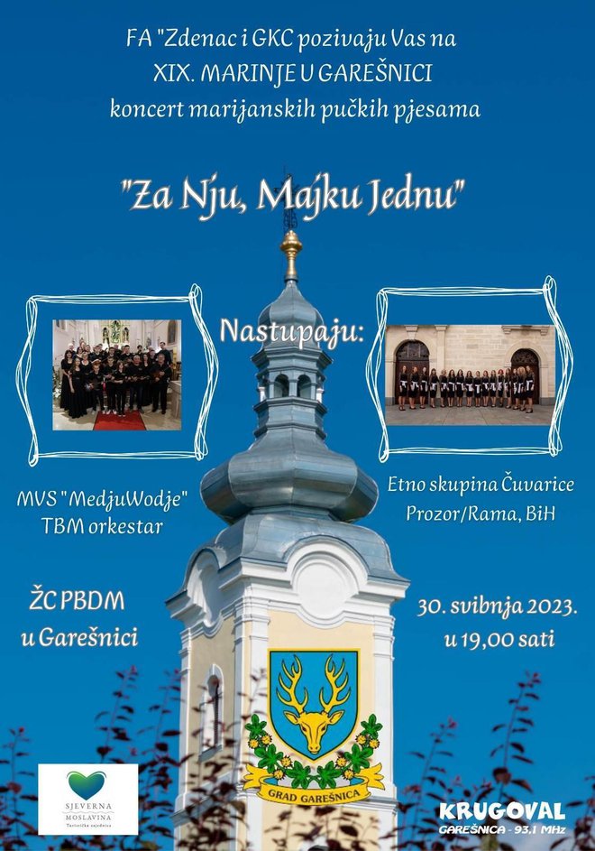 Koncert marijanskih pučkih pjesama/ Foto: TZ Sjeverna Moslavina