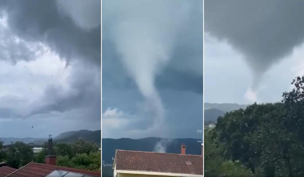 Fotografija: Tornado u Sloveniji/Foto: Screenshot ARSO