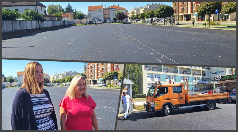 Fotografija: Obnovljeno je parkiralište kod bjelovarske bolnice/ Foto: Deni Marčinković