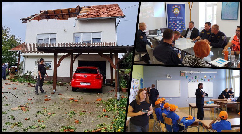 Fotografija: Sastanak je održan u povodu obillježavanja Međunarodnog dana smanjenja rizika od katastrofa/ Foto: Civilna zaštita Bjelovar
