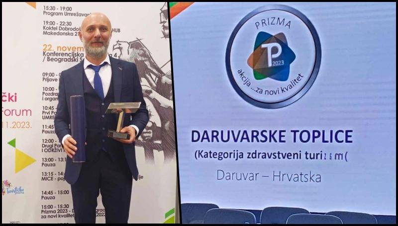 Fotografija: Daruvarske toplice osvojile su dvije prestižne nagrade, nacionalnu i regionalnu, u manje od dva tjedna/Foto: Miran Husak