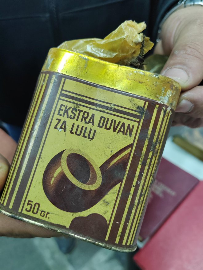Kutija za duhan s duhanom iz davnih vremena/Foto: Martina Čapo