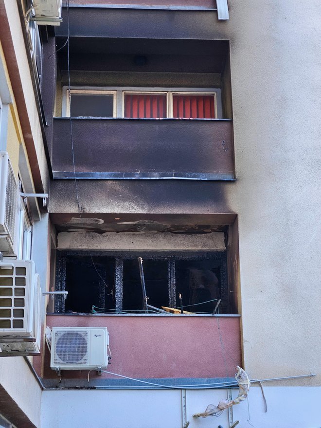 Stan u kojem je izbio požar u potpunosti je izgorio/Foto: MojPortal.hr