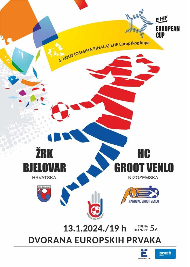 Plakat utakmice/ Foto: ŽRK Bjelovar