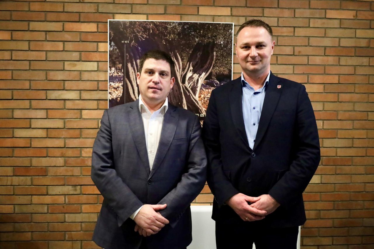 Fotografija: Ministar Oleg Butković i Župan Marko Marušić/ Foto: BBŽ