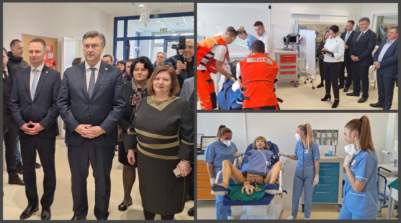 Fotografija: Premijer Plenković obišao je Regionalni centar kompetentnosti pri Medicinskoj školi Bjelovar/ Foto: Deni Marčinković