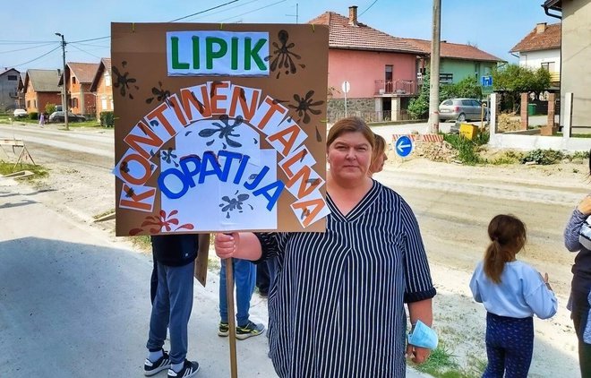 Marina Hlapović, organizatorica prosvjeda/Foto: Mario Barać/MojPortal.hr