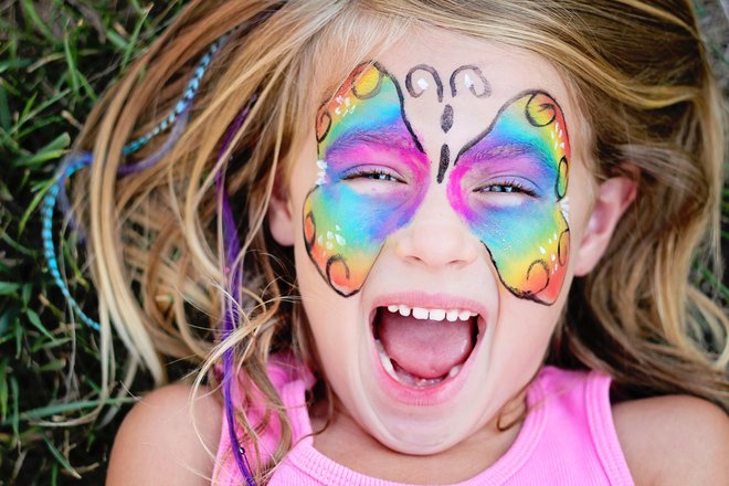 Djeci će se oslikavati lica s motivom leptira/Foto: Getty Images/iStockphoto
