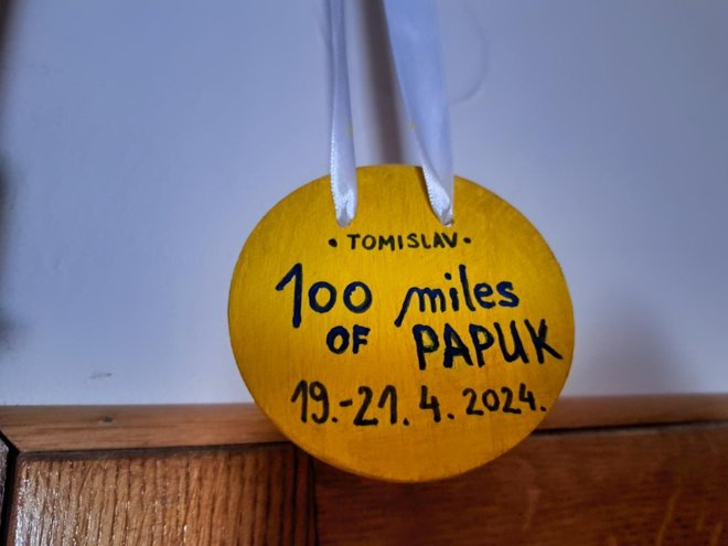 Medalja 100 milja Papuka/Foto: Privatni album