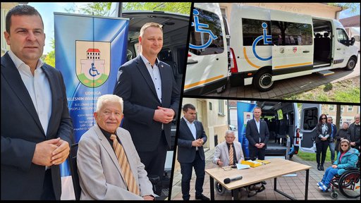 Udruga tjelesnih invalida Bjelovar dobila novo kombi vozilo: „Više od 400 osoba sada će biti mobilno"