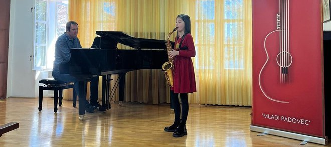 Ema je oduševila nastupom u Novom Marofu/ Foto: Glazbena škola Brune Bjelinskog Daruvar